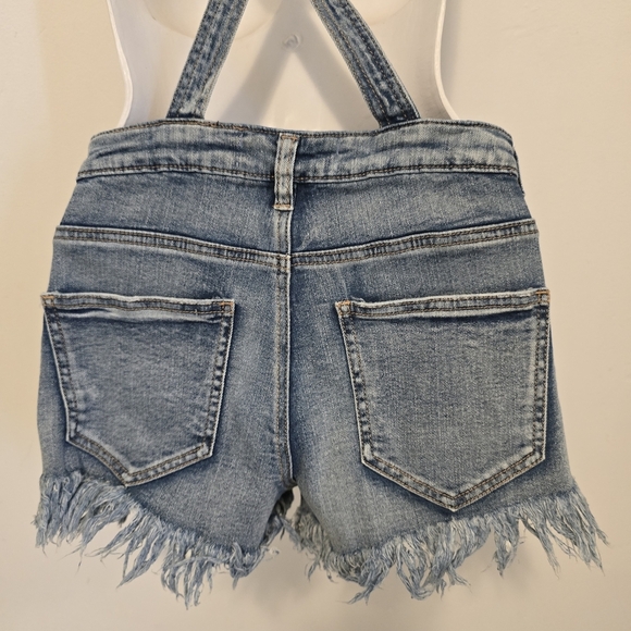 Tillys Almost Famous - Fray Denim Shortall Overalls - Picture 12 of 16
